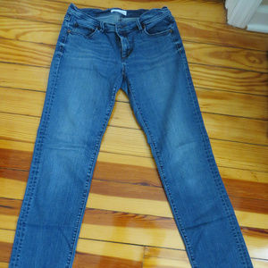 LOFT Medium Wash Slim Straight Jeans